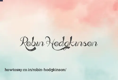 Robin Hodgkinson