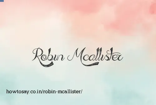 Robin Mcallister