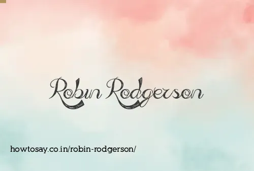 Robin Rodgerson