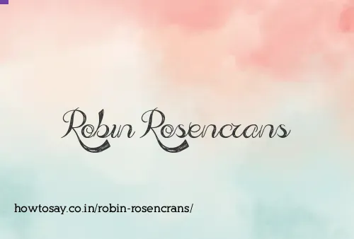 Robin Rosencrans