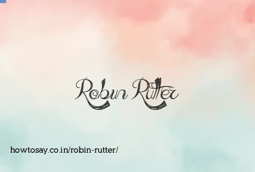 Robin Rutter