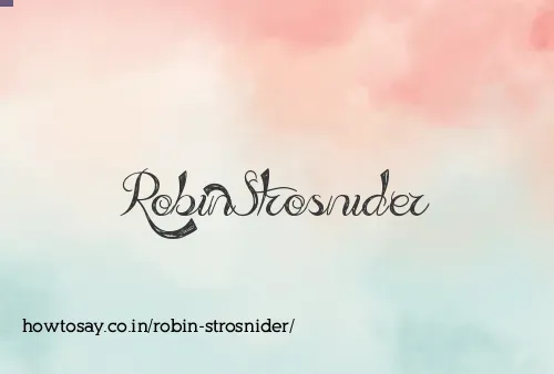 Robin Strosnider