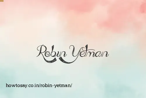 Robin Yetman