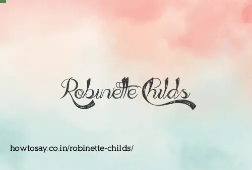 Robinette Childs