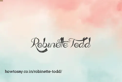 Robinette Todd