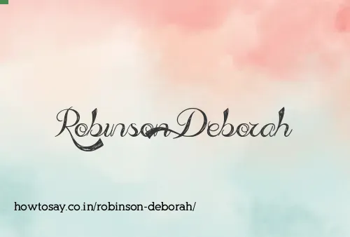 Robinson Deborah