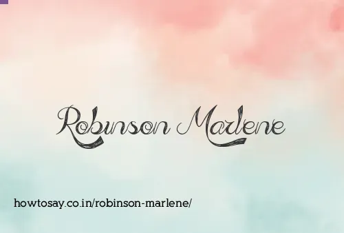 Robinson Marlene