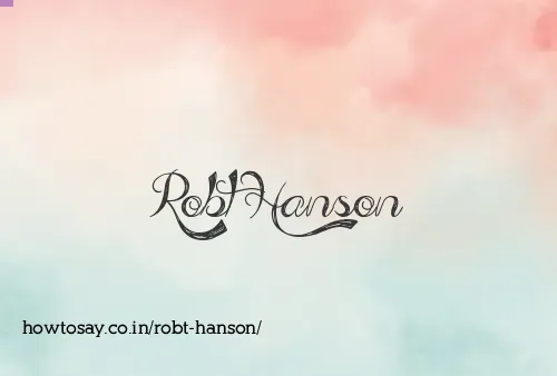 Robt Hanson