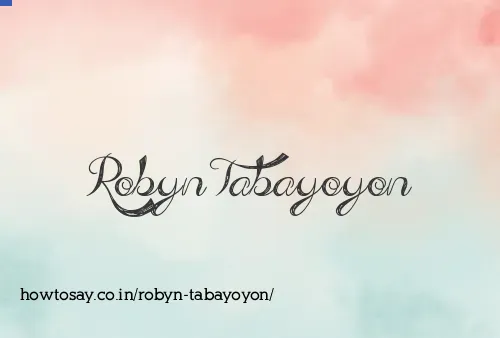 Robyn Tabayoyon