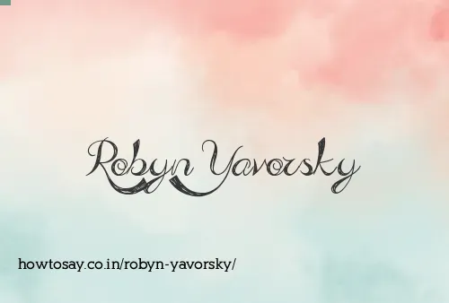 Robyn Yavorsky