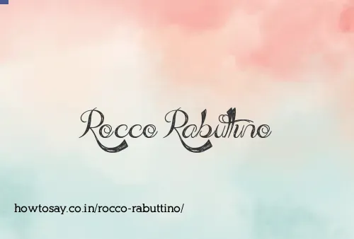 Rocco Rabuttino