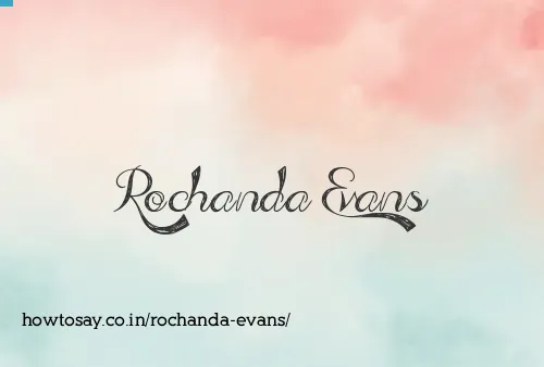 Rochanda Evans