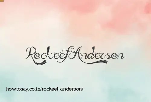 Rockeef Anderson