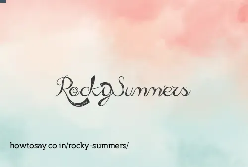 Rocky Summers