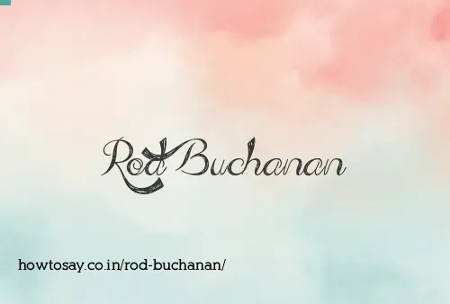 Rod Buchanan