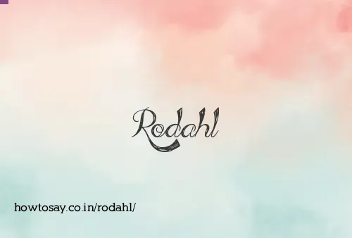 Rodahl