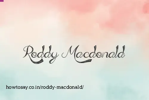 Roddy Macdonald