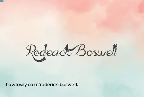 Roderick Boswell
