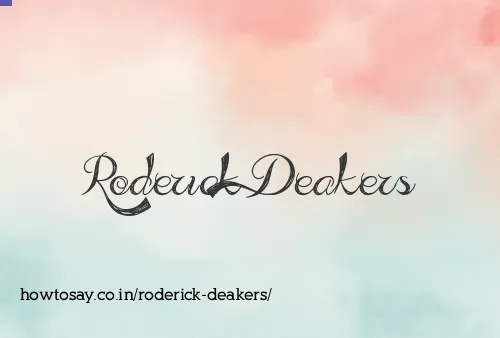 Roderick Deakers