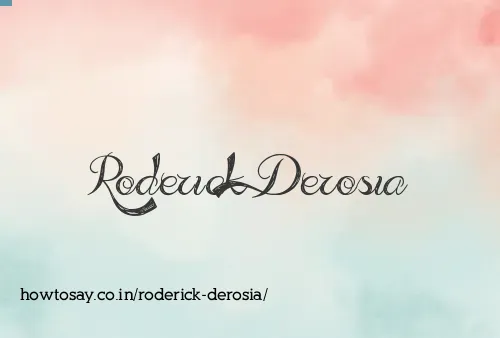 Roderick Derosia