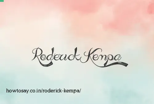 Roderick Kempa