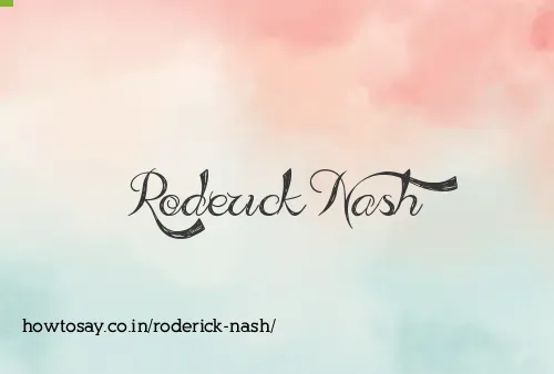 Roderick Nash