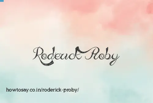 Roderick Proby