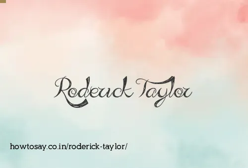 Roderick Taylor