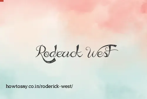 Roderick West