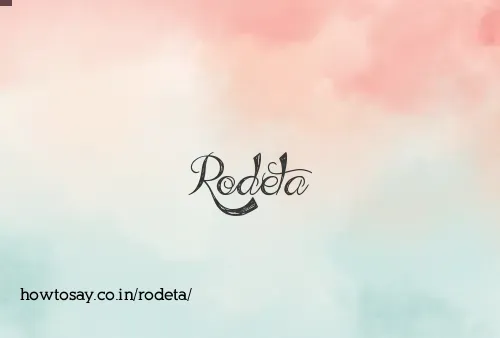 Rodeta