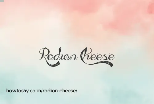 Rodion Cheese