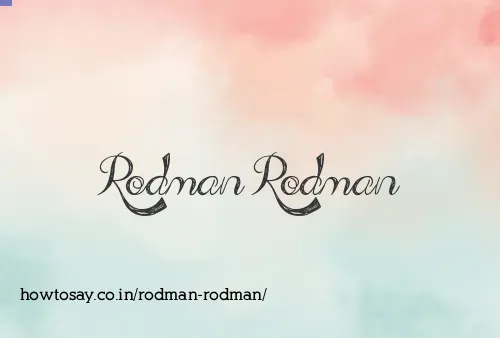 Rodman Rodman