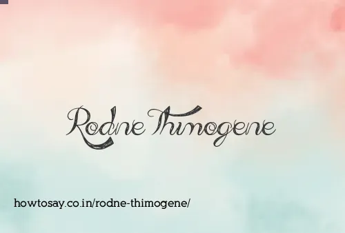 Rodne Thimogene