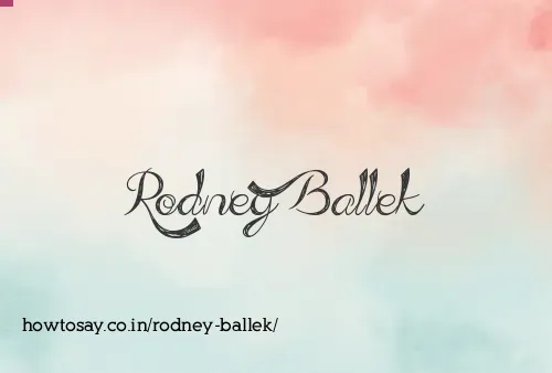 Rodney Ballek