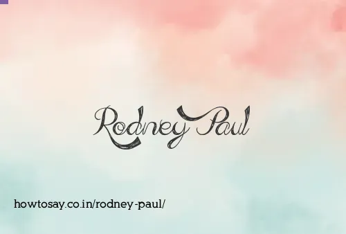 Rodney Paul