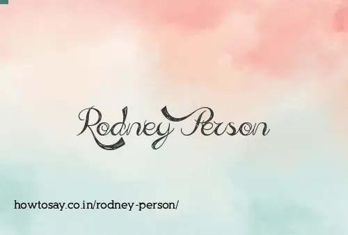 Rodney Person