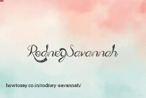 Rodney Savannah