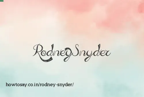 Rodney Snyder