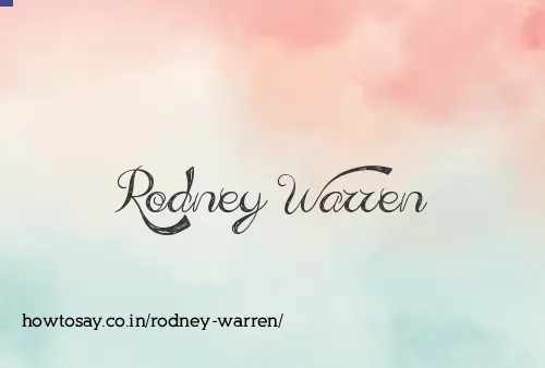 Rodney Warren