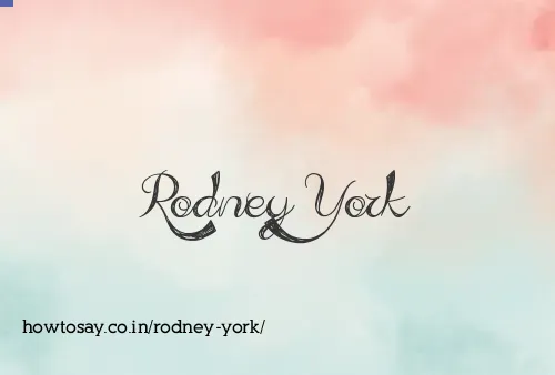 Rodney York