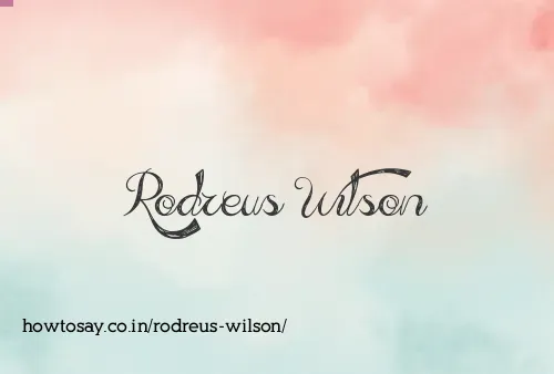Rodreus Wilson
