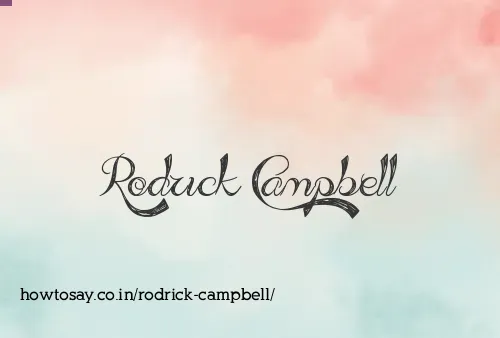 Rodrick Campbell