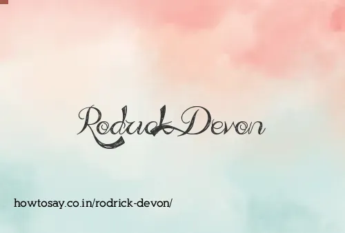 Rodrick Devon