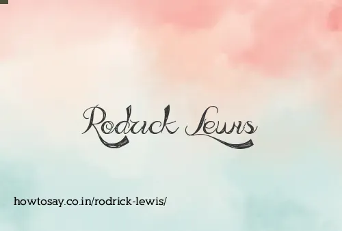 Rodrick Lewis