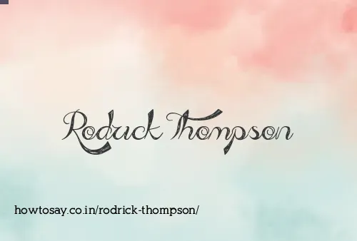 Rodrick Thompson
