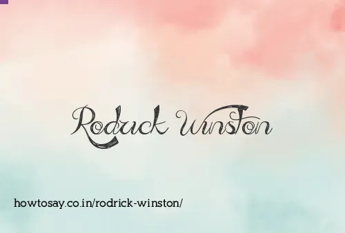 Rodrick Winston