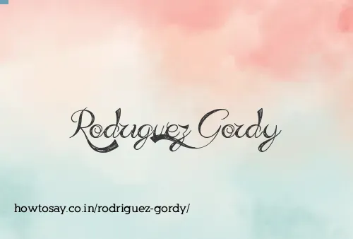 Rodriguez Gordy