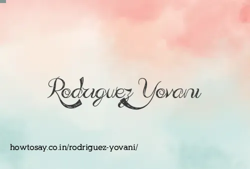 Rodriguez Yovani