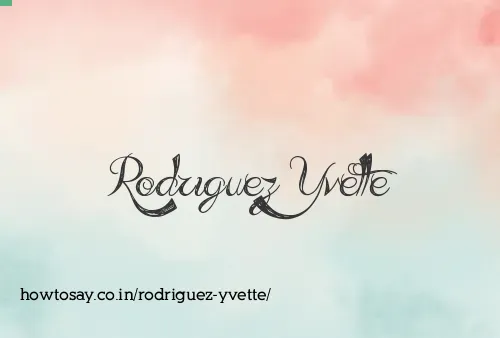 Rodriguez Yvette