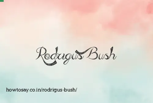 Rodrigus Bush